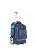 Classic blue big wheel trolley bag