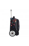 The colorful dot big wheel trolley bag