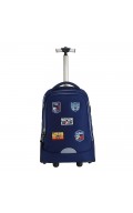 Embroidery patch big wheel trolley bag