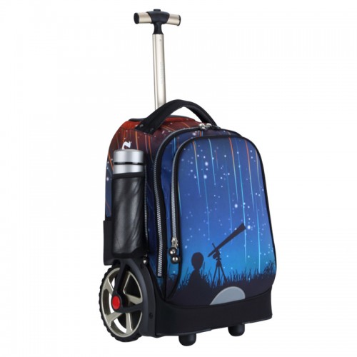 Embroidery patch big wheel trolley bag