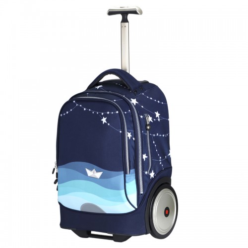 The blue sea big wheel trolley bag