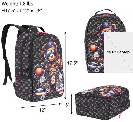 Uniker Backpack UI-24235BP Size Guide Uniker Backpack UI-24235BP Size Guide