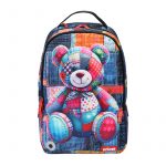 Patchwork Bear Graffiti Backpack