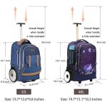 Uniker Rolling Bag galaxy-girl-11128T5 Size Comparison