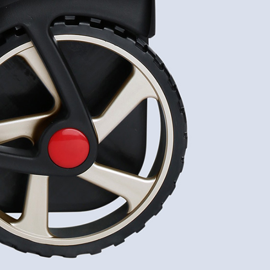 7 inches big wheels of Rolling Bag