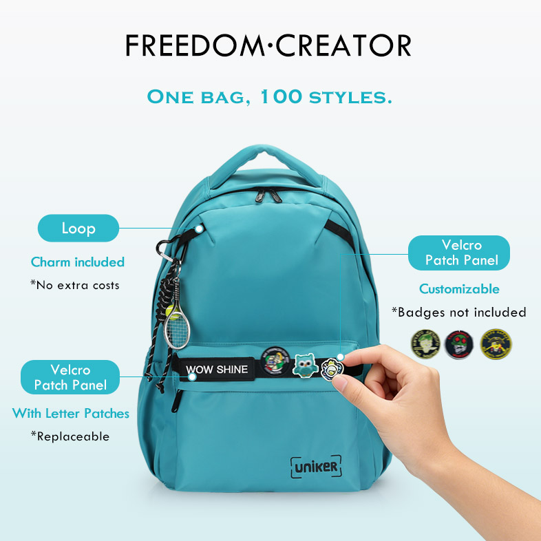 Personalized School Backpack with charm