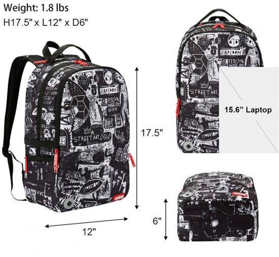 Uniker Backpack UI-25243BP Size Guide
