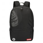 Urban Fingerprint Pattern Black Backpack