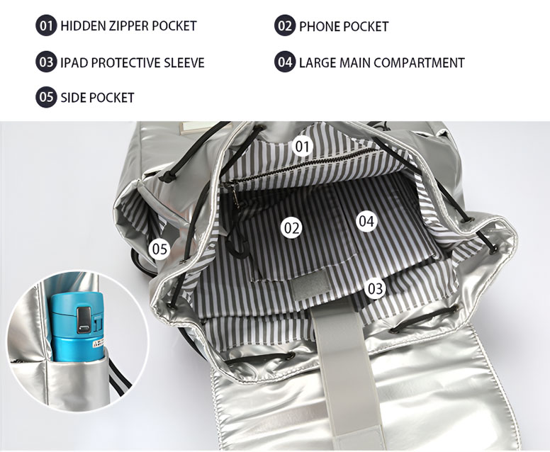 Uniker Drawstring Backpack - Features