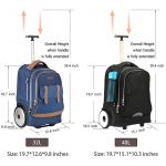 Uniker Rolling Bag fingerprint-19012T5 Size Comparison