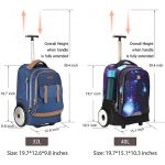 Uniker Rolling Bag starry-sky-14002T5 Size Comparison